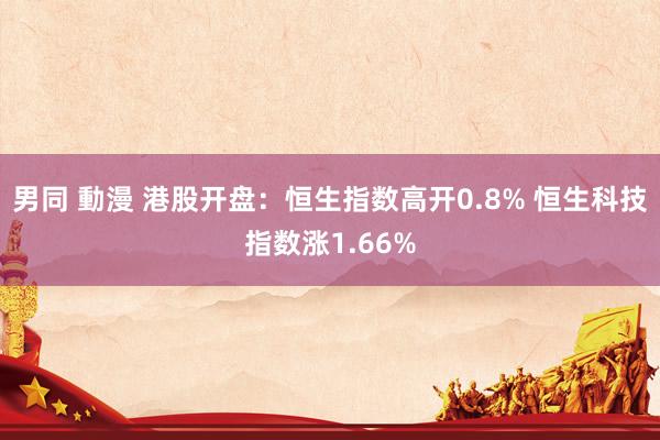 男同 動漫 港股开盘：恒生指数高开0.8% 恒生科技指数涨1.66%