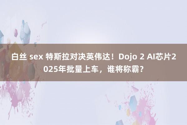 白丝 sex 特斯拉对决英伟达！Dojo 2 AI芯片2025年批量上车，谁将称霸？