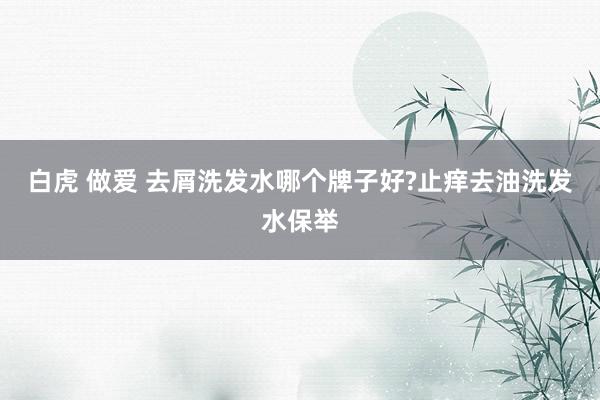 白虎 做爱 去屑洗发水哪个牌子好?止痒去油洗发水保举