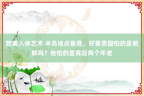 欧美人体艺术 半岛地点垂危，好意思国怕的是朝鲜吗？他怕的是背后两个年老