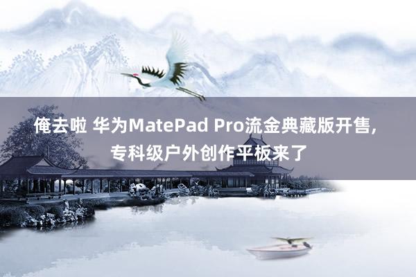 俺去啦 华为MatePad Pro流金典藏版开售， 专科级户外创作平板来了