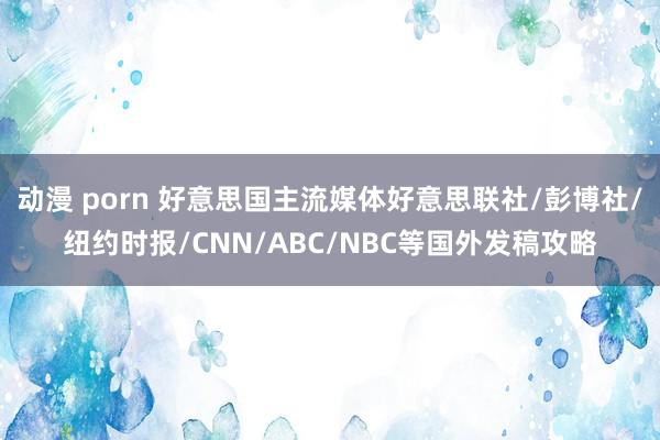 动漫 porn 好意思国主流媒体好意思联社/彭博社/纽约时报/CNN/ABC/NBC等国外发稿攻略