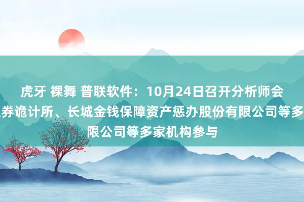 虎牙 裸舞 普联软件：10月24日召开分析师会议，中泰证券诡计所、长城金钱保障资产惩办股份有限公司等多家机构参与