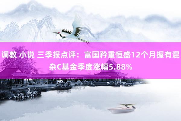 调教 小说 三季报点评：富国矜重恒盛12个月握有混杂C基金季度涨幅5.88%