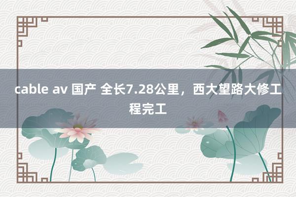 cable av 国产 全长7.28公里，西大望路大修工程完工