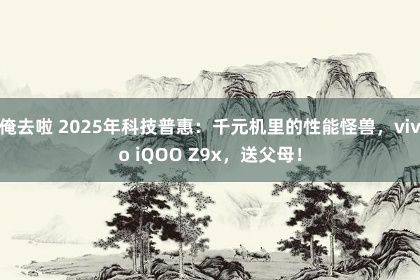 俺去啦 2025年科技普惠：千元机里的性能怪兽，vivo iQOO Z9x，送父母！